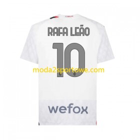 Koszulka AC Milan Rafael Leao 10 Wyjazdowe Stroje Piłkarskie 2023/24 Krótki Rękaw